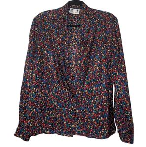 Vintage Ilyssa Maxx Geometric Multicolor Blouse